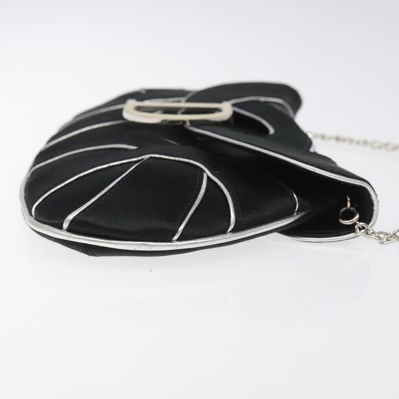 DIOR Chain Shoulder Bag Suede Black - Picture 4 of 12